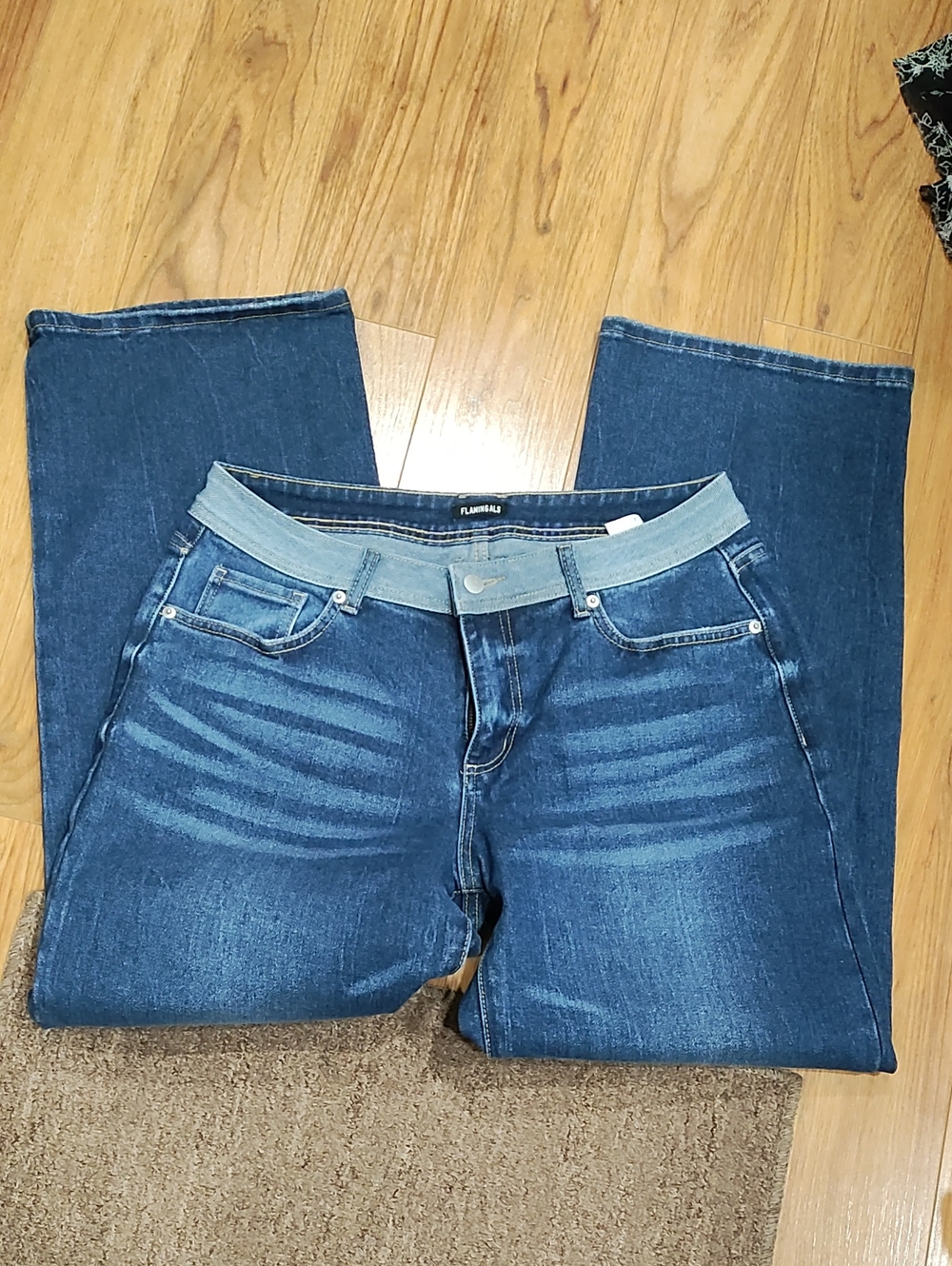 Dark Blue Women's Wide leg jeans